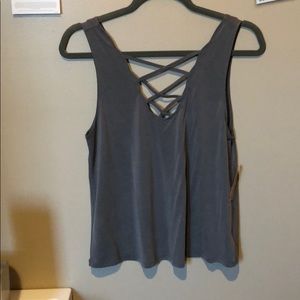 Cross front tank top